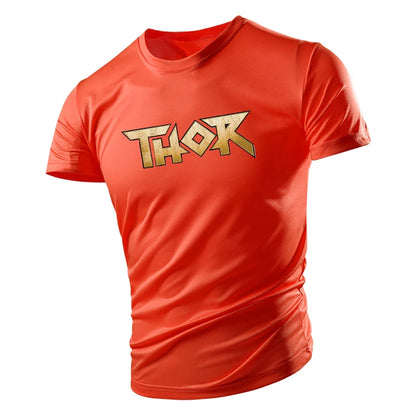 Summer Fashion Casual Sports 2d Printed Alphabet Adult Crewneck Short Sleeve Large Size Men'S T-Shirt Comfortable And Loose